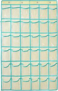 lot 9106 image: 36-Pocket Over-the-Door Organizer (Beige)