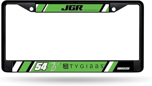 lot 9107 image: NASCAR Ty Gibbs #54 JGR License Plate Frame