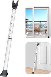 lot 9110 image: Door Security Bar Adjustable Jammer (White)