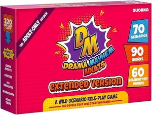 lot 9112 image: Charades Drama Mayhem Extended Pack 220 Scenario & Quirk Cards