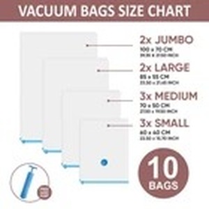 10-Pack Space Saver Vacuum Storage Bags Assorted Multi-Size Set