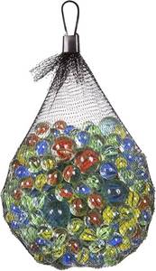 lot 9145 image: 50-Pack Assorted Retro Glass Marbles