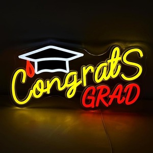 lot 9152 image: Congrats Grad Neon Sign