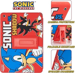 lot 9156 image: Sonic the Hedgehog Kids Case iPad 10.2 Shockproof Stand Cover