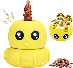 lot 9180 image: Bully Stick Holder & Squeaky Treat Toy