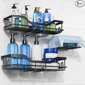 lot 9188 image: 3-Pack Adhesive Shower Caddy