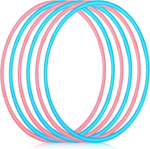 lot 9189 image: 6-Pack Adjustable Exercise Hoops 28 Detachable Fitness Rings