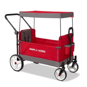 ** Retail $179.99** Radio Flyer Convertible Kid & Cargo Stroller Wagon with Canopy: Steel & Plastic Frame
