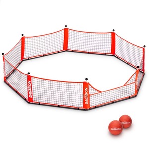 lot 2324 image: GoSports Gagagon Gaga Ball Pit - Portable IndoorOutdoor Game Set - Includes 2 Balls and Carrying Case - 10 ft