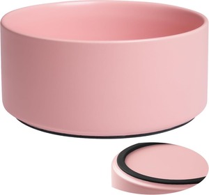 lot 2334 image: Dog Bowls, Non Slip Ceramic Dog Food and Water Bowl with Silicone Base, Heavy Pet Feeding Bowl for Puppies, Small and Medium Dogs (Pink, 6 Inches)