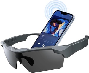 lot 2340 image: Sports Smart Glasses,Cycling Bluetooth Sunglasses for Men &Women,Open Ear Sound with Mic &Speakers,Touch &Voice Assistant,UV Protection,Polarized lens,Wireless Headphone Sunglasses for Running Fishing