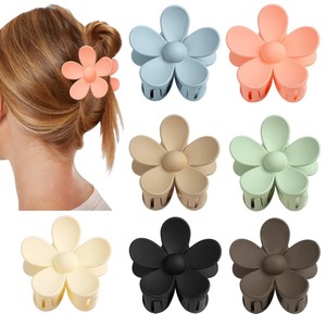 lot 2359 image: Flower Claw Clip 6 PCS Claw Clips, Hair Clips for Women Non Slip for Thick Hair Women Girls Gifts, 7 Colors