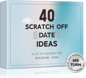 lot 2370 image: Couples Gifts for Him Her Boyfriend Girlfriend, 40 Scratch Off Date Ideas Bridal Shower Gifts, Stocking Stuffers Anniversary Engagement Wedding Present for Men Women Husband Wife Couple Games
