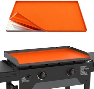 lot 2379 image: 28 Premium Silicone Griddle Cover Mat for Blackstone Griddle 28 Inch - Hermetic Protection from Rust & Debris All Year, Fits All Blackstone 28 Inch Models - Food Grade Silicone