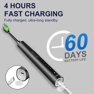 MSRP $99.99 Erisonic Sonicwave Electric Toothbrush Acoustic Motor Dupont Bristles (1 Charger, 3 Brush Heads)