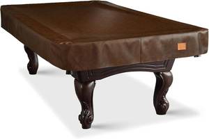 Heavy Duty Leatherette Billiard Pool Table Cover, Waterproof & Tearproof Cover for Pool Table Size: 8FT-(100"LX 56"WX 8“H)-Coffee