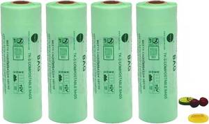 lot 66856 image: Case of 1000 count 2.6 Gallon, 100% Compostable Bags, OR 250 Bags4 Roll, 15x17, Compostable Produce Bags