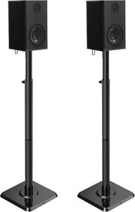 lot 66890 image: Mounting Dream Speaker Stands Height Adjustable for Satellite & Small Bookshelf Speakers, Set of 2 Floor Stand Mount for Bose Polk JBL Sony Yamaha and Others - 11LBS Capacity MD5402