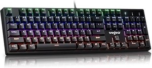 lot 9206 image: Full-Size Mechanical RGB Gaming Keyboard