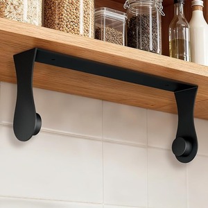 lot 9208 image: Under Cabinet Paper Towel Holder (Matte Black)