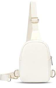 lot 9228 image: Small Unisex Crossbody Sling Bag (Beige)