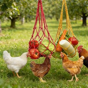 lot 9230 image: Hanging Chicken Feeder Net Bags (4-Pack)