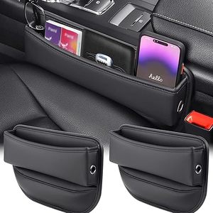 lot 9232 image: Universal Car Seat Gap Filler Organizer (2-Pack)