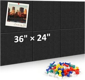Large Felt Bulletin Board Tiles (6-Pack)
