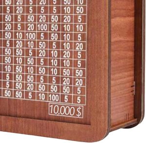 lot 9264 image: 10,000 Dollar Cash Vault Wooden Savings Box