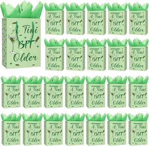 lot 9273 image: 24-Set A Tini Bit Older Martini Party Gift Bags