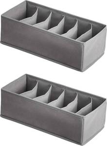lot 9278 image: 2-Pack Underwear Drawer Organizer Dividers