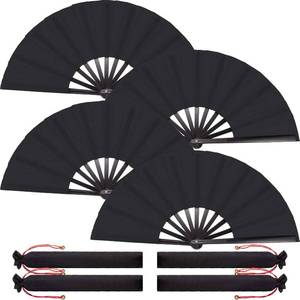 lot 9279 image: 4-Pack Large Clapping Hand Fans for Line Dancing