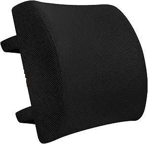 lot 9281 image: Ergonomic Memory Foam Lumbar Support Pillow