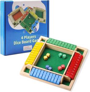 lot 9290 image: Classic 4-Player Shut the Box Game