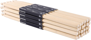 lot 9242 image: 12 Pairs 5A Classic Maple Wood Drumsticks