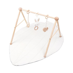 lot 9251 image: COTTONBEBE Organic Wooden Baby Gym Style Caterpillar