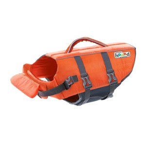 lot 3721 image: Outward Hound Granby Splash Dog Life Jacket and Vest, Orange,Med