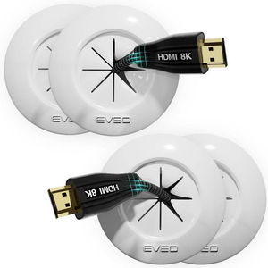 lot 2963 image: (2) Pack Professional In-Wall Cord Concealers, Complete DIY Kit with Everything Needed for Installation, 3 Cut-Out Diameter and a 2 Cable Pass-Through (White)
