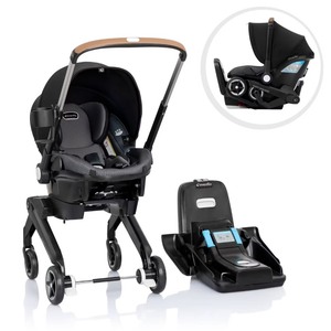 lot 2401 image:  Retail $419.00 Evenflo Shyft DualRide Travel System with Carryall Storage - Boone Gray