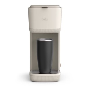 lot 2434 image: bella Single-Serve Coffee Maker Oatmilk Drip Pod Coffee Maker, 14 oz Capacity, Automatic Shut-Off, Removable Drip Tray