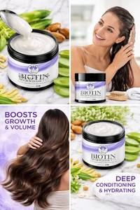 lot 10918 image: Ethereal Nature Biotin Pro-growth Hair Mask 12 oz