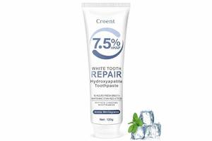lot 10930 image: White Tooth Repair Toothpaste with 7.5% nHAP Hydroxyapatite, Mint, 120g