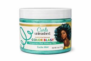 lot 10931 image: ORS Curls Unleashed Color Blast Temporary Hair Makeup Wax  Excite Mint