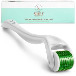 lot 10946 image: Sdara Derma Roller for Face, Beard & Hair  Microneedling Skincare Tool  Portable Beauty Roller for At-Home Skin Care