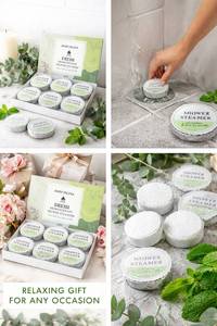 lot 10953 image: Aromatherapy Shower Steamers - 6 Pack Menthol & Eucalyptus with Pure Essential Oils