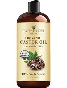 lot 10955 image: 100% Pure Organic Castor Oil  USDA Organic, Cold Pressed & Hexane Free  Hair Growth, Eyelash, Eyebrow & Skin Moisturizing Oil 16 FL OZ