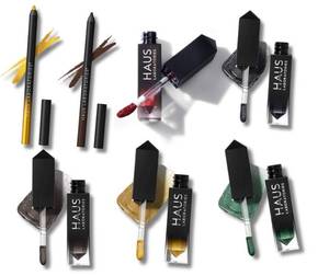 Haus Labs Makeup 7 Pc Set – Glam Attack Liquid Shimmer (5 Shades) + Eye-Dentify Gel Pencil Eyeliners – Go Diva & Royale