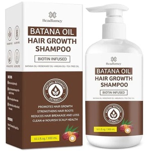 lot 10964 image: Batana Oil Hair Growth Shampoo  Biotin, Rosemary, Tea Tree & Peppermint Infused  Strengthening & Nourishing Shampoo for Thicker, Healthier Hair