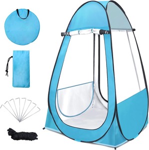 lot 3755 image: Pop Up Tent, Clear Outdoor Tents Sports Fishing, Rainproof and Windproof Beach Camping, Lightweight and Sturdy, Easy Set Up, UPF 50 Portable Folding 39 x 64