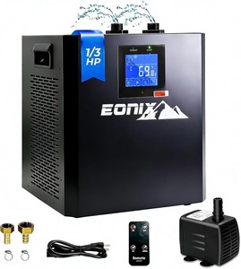 lot 3764 image: Water Chiller for Ice Bath,13 HP Cold Plunge Chiller,Ice Bath Water Chiller for Cold Plunge Tubs,with External Filter & Pump,Insulated Hoses,Remote Control